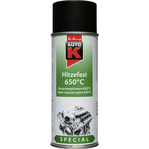 Hitzefest bis 650° c Special schwarz 400 ml Autolack Spraylack Sprühlack – Auto-k