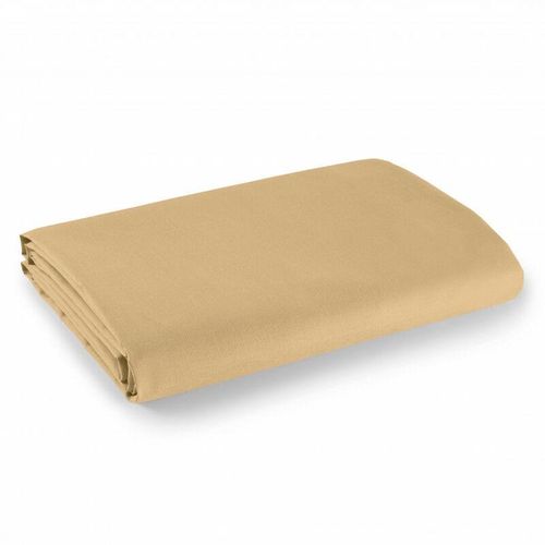 Taupefarbenes Flachbettlaken 180 x 290 cm für Einzelbetten aus 100% Baumwolle/57 Fäden/cm². - taupe