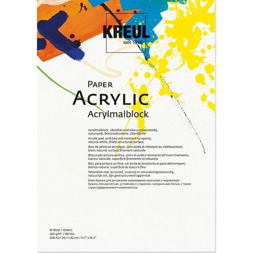 Kreul Paper Acrylic 10 Blatt DIN A3 Paper Acrylic