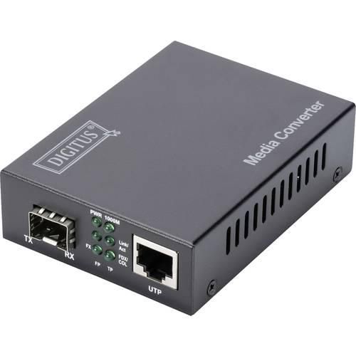 Digitus DN-82211 1 SFP, GBIC, LAN, LAN 10/100/1000 MBit/s, SFP Medienkonverter 1 / 10 GBit/s