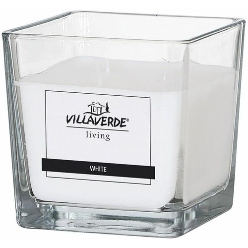 Villa Verde – Duftkerze im Glas 3-Docht White, 10 x 10 x 10 cm Duftkerzen