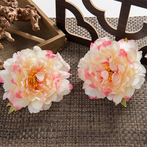 Qiedie – 20 Stück Künstliche Blumen Seidengirlande Home Hochzeitsdekorationen Brautdekorationen Sammelalbum-C