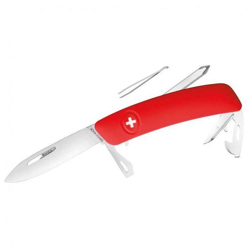 Swiza – Schweizer Messer D04 – Messer Gr 7,5 cm weiß/rot