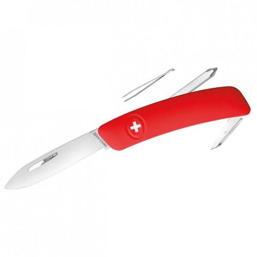 Swiza – Schweizer Messer D02 – Messer Gr 7,5 cm weiß/rot
