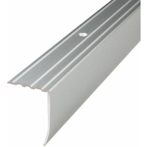 Treppenkanten- & Winkelprofil Aluminium 31 x 43 x 1000 mm Silber Winkelprofil – Silber – Proviston