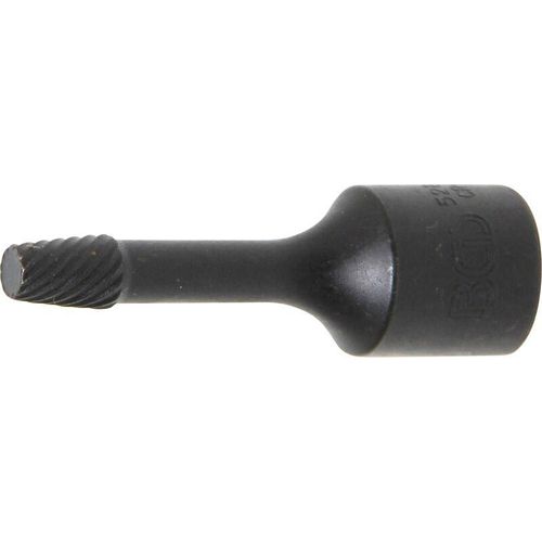 Spiral-Profil-Steckschlüssel-Einsatz / Schraubenausdreher Antrieb Innenvierkant 10 mm (3/8) 6 mm – Bgs Technic