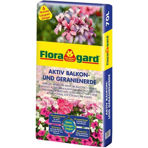 Floragard - Aktiv Balkon- und Geranienerde 1x70 l