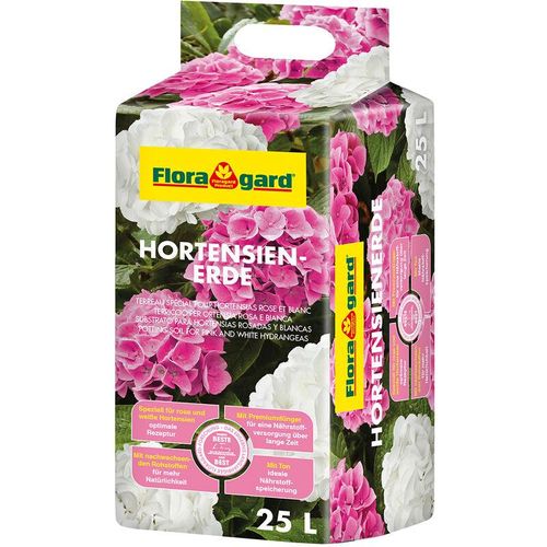 Hortensienerde f. rosa und weiße Hortensien 1x25 l - Floragard