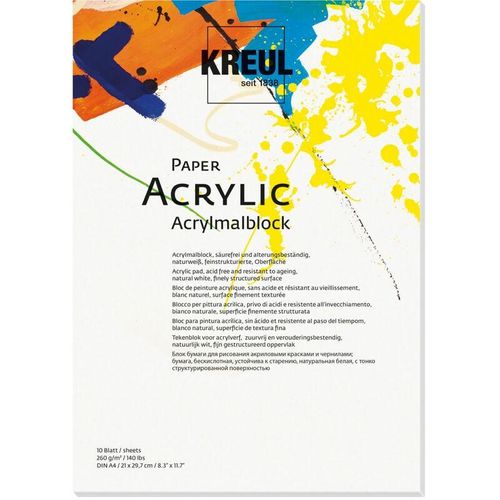 Paper Acrylic 10 Blatt din A4 Paper Acrylic - Kreul