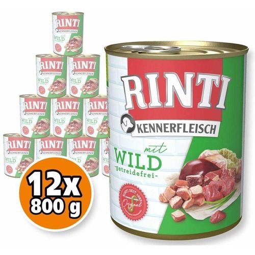 Pur Kennerfleisch Wild 800 g Hundefutter Nassfutter - Rinti
