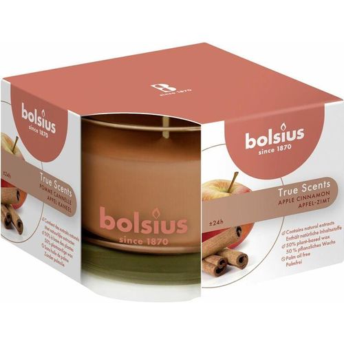 Bolsius – Duftkerze im Glas True Scents Apfel Zimt Duftkerzen