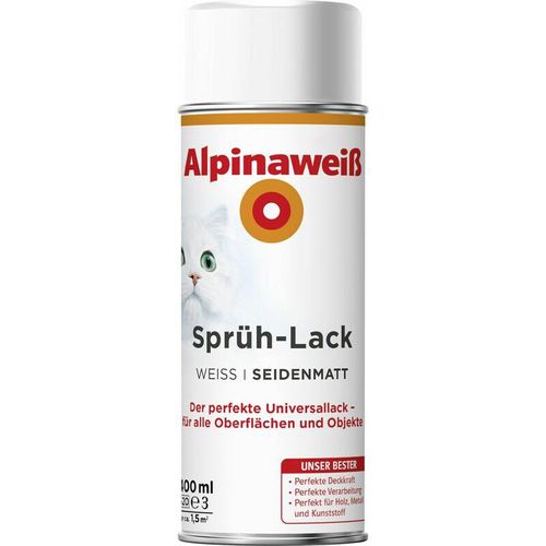 Alpina – weiß Sprühlack 400 ml weiß seidenmatt Sprühlacke