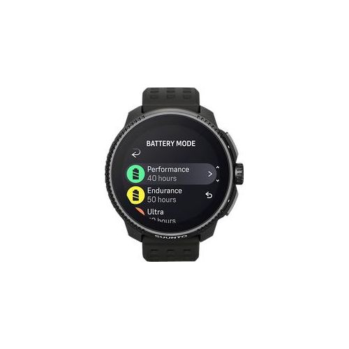 SUUNTO Race Sportuhr Silikon, Für Handgelenkumfang: 125–175 mm (Zusatzarmband bis 215 mm), All Black