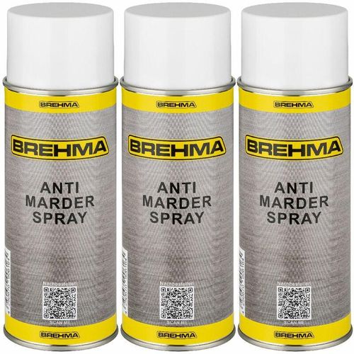Brehma - 3x Antimarderspray Marderschreck Marder Spray 400ml