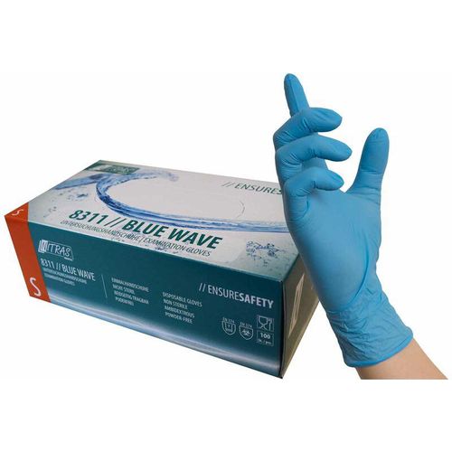 NITRAS Einmalhandschuhe Blue Wave 8311 - 100 Stück - Größe:9