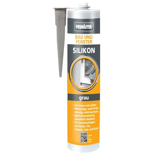 Bau und Fenster Silikon grau 310 ml Dichtmaterialien - Primaster