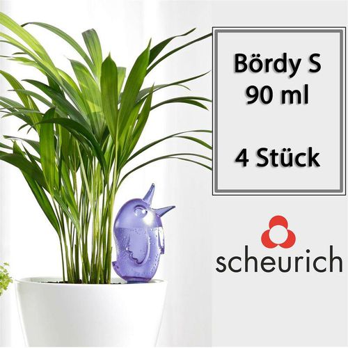 Scheurich - 4x Bewässerungssystem Bördy s 4 x Lila 90ml Füllmenge Wasserspender Wasserspender Bördy s 90 ml - Lila