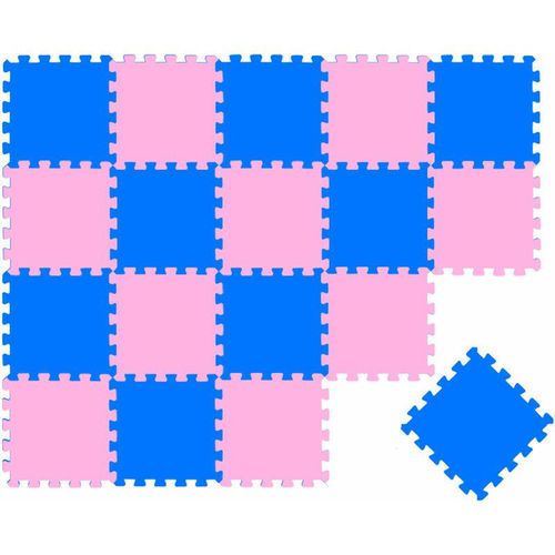 18 Teile Baby Kinder Puzzlematte ab Null - 30x30 Puzzle Spielmatte Krabbelmatte - bunt