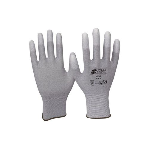 As Arbeitsschutz Gmbh – Handschuhe Gr.8 grau/weiß en 388,EN 16350 psa ii