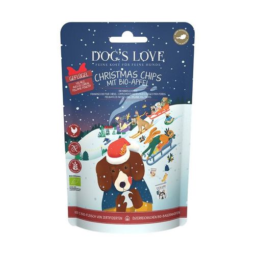 DOG'S LOVE Dog’s Love Bio Christmas Chips aux pommes, 150 g
