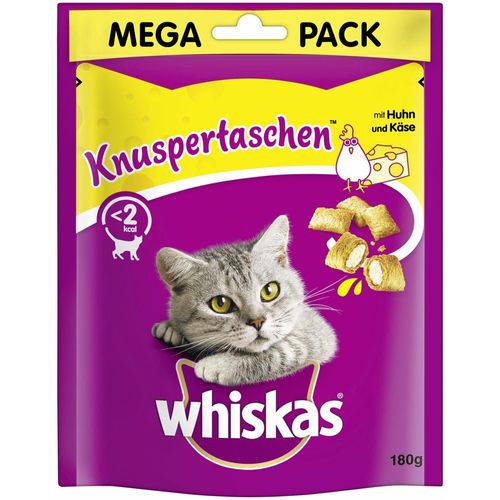 Whiskas Knuspertaschen Mega Pack 180g Huhn & Käse