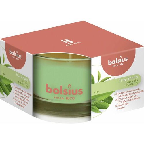 Bolsius – Duftkerze im Glas True Scents Grüner Tee 50/80 cm Duftkerzen