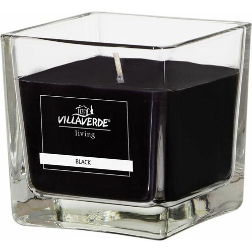 Villa Verde – Duftkerze im Glas klar eckig Black, 8 x 8 x 8 cm Duftkerzen