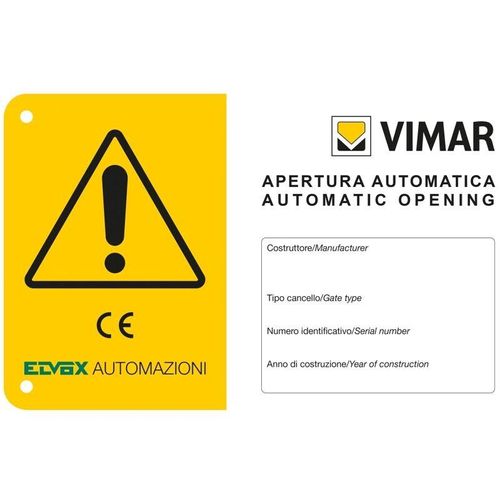 ZX20 Warnschild - Vimar