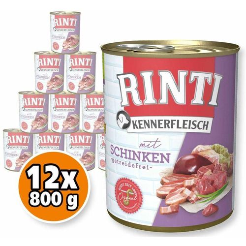 Pur Kennerfleisch Schinken 800 g Hundefutter Nassfutter - Rinti