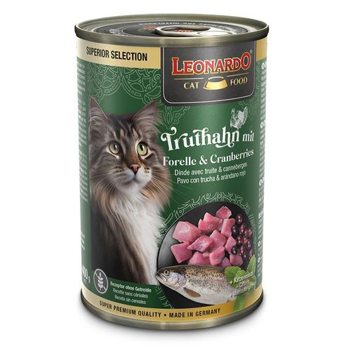 Leonardo Truthahn mit Forelle & Cranberries 6x400g