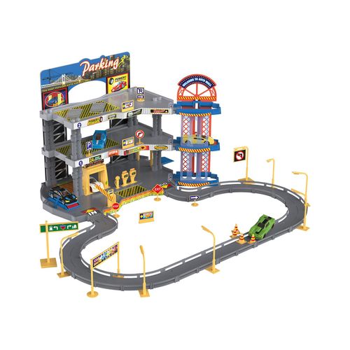 Playtive Racers City Parkhaus, mit 5 Zinkguss-Fahrzeugen