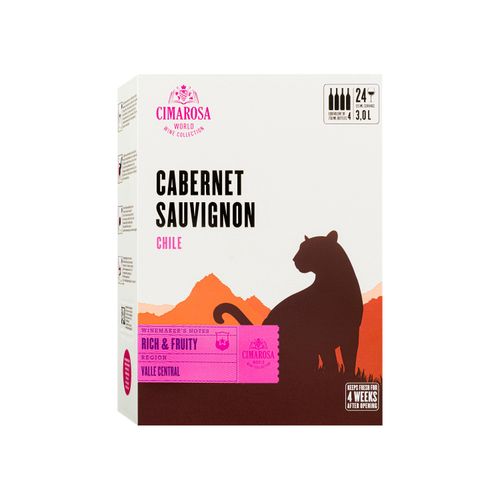CIMAROSA Cabernet Sauvignon Chile 3,0-l-Bag-in-Box trocken, Rotwein