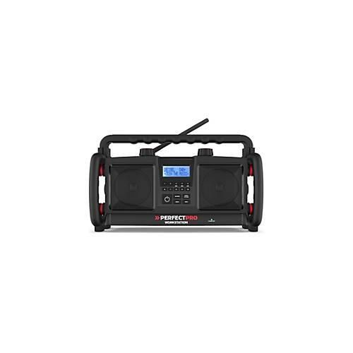 Perfectpro Workstation - Tragbares DAB-Radio - 20 Watt - Schwarz