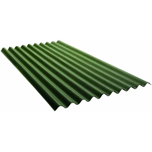 Bitumenwellplatte Ondalux 200 x 95 cm 2,6 mm grün Dachpappe & Bitumen – Onduline