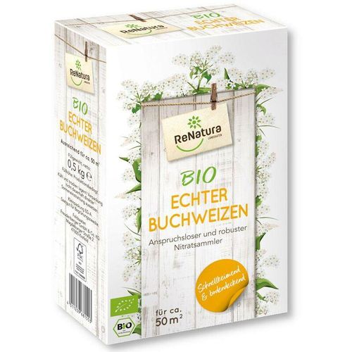 ReNatura Bio echter Buchweizen 0,5 kg einjährige Wildäsungspflanze Nitratsammler