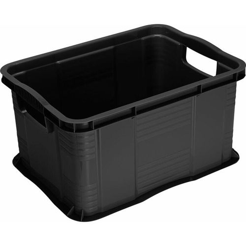 Aufbewahrungsbox Agilo A4 17,5 l schwarz 39 x 39 x 21,5 cm (l x b x h) Aufbewahrungsbox – Rotho