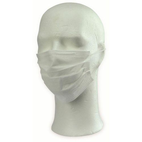 Mundschutzmaske, 3-lagig, weiß 50 Stück