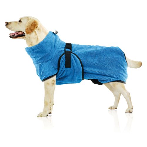 SwissPet Wety Hundebademantel blau L