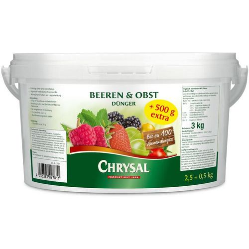 Chrysal Beeren und Obst Dünger – Aktion 2,5 kg + 500 g extra