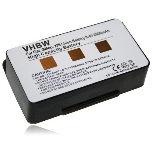 Akku kompatibel mit Garmin 100054300, 3580100054300, 010-00543-00, EGM478 gps Navigation Navi (2600mAh, 8,4V, Li-Ion) – Vhbw