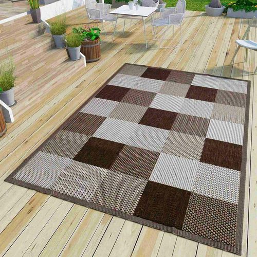 Vimoda – Robuster In- und Outdoor Flachgewebe Teppich,80×150 cm