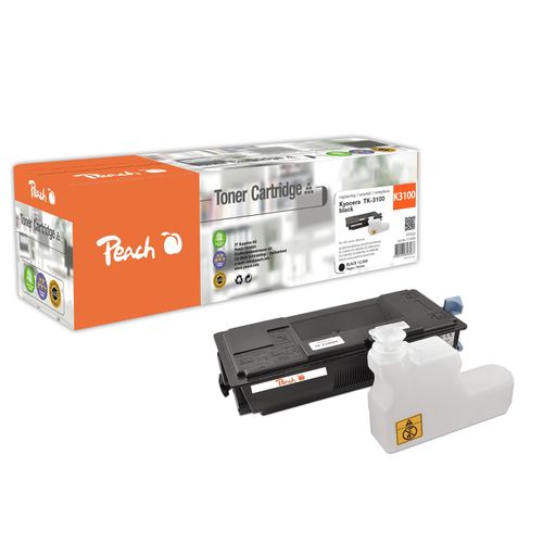 Peach K3100 Toner bk ersetzt Kyocera TK-3100 für z.B. Kyocera ECOSYS M 3040 dn, Kyocera ECOSYS M 3540 dn, Kyocera FS -2100 D, Kyocera FS -2100 (wiederaufbereitet)