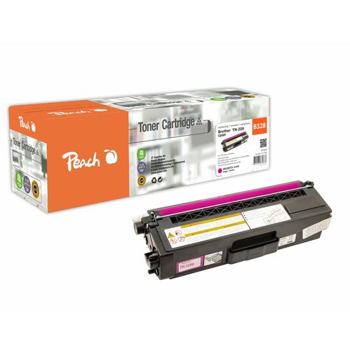 Peach B328 M Toner XL ma ersetzt Brother TN-328M für z.B. Brother DCP -9270 CDN, Brother HL -4500, Brother HL -4570 CDW, Brother HL -4570 CDWT (wiederaufbereitet)