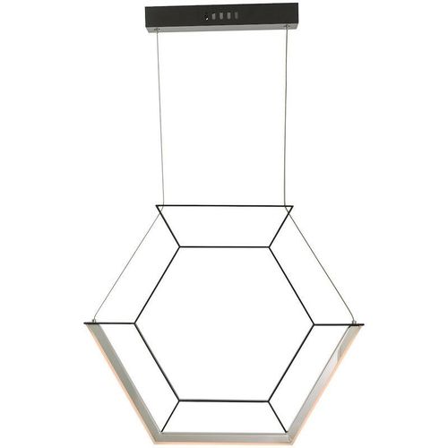 DAR HEXAGON - Hexagon Pendelleuchte Schwarze LED, 1x LED