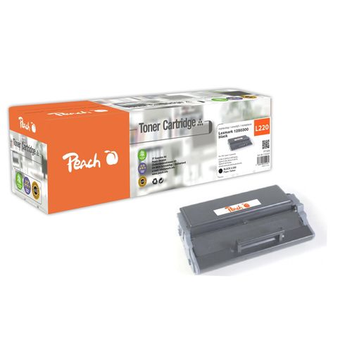 Peach L220 Toner bk ersetzt Lexmark 12S0300 für z.B. Lexmark E 220, Lexmark E 220 N, Lexmark Optra E 220, Lexmark Optra E 220 N (wiederaufbereitet)