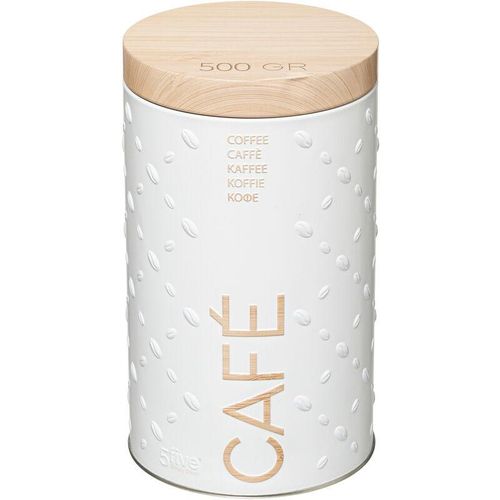 5five – kaffeedose aus metall 500g scandinave nature weiß – weiß