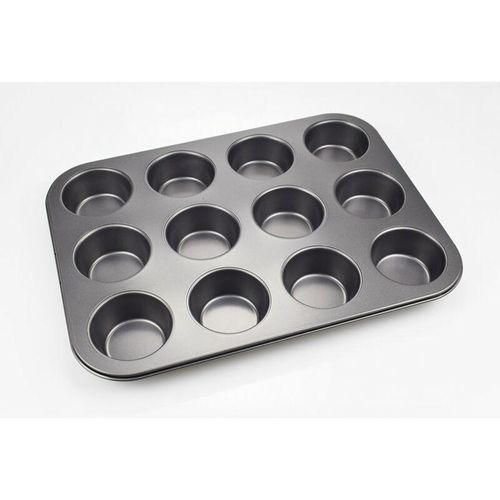 Michelino - Muffinform für 12 Muffins Muffinblech für 12 Muffins Backhilfe Muffinförmchen Cupcake