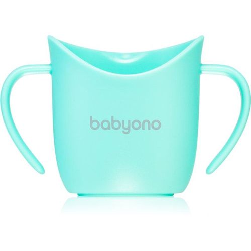 BabyOno Be Active Ergonomic Training Cup trainingsbeker met handvaten Mint 6 m+ 120 ml