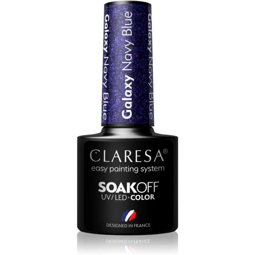 Claresa SoakOff UV/LED Color Galaxy gel nail polish shade Navy Blue 5 g