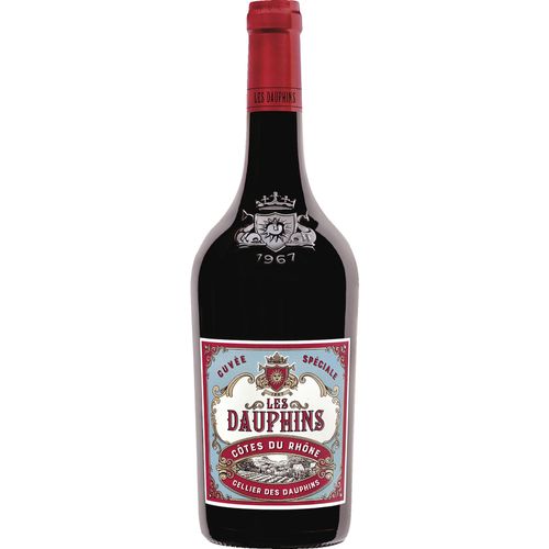 Les Dauphins Cuvée Spéciale Rouge, Côtes du Rhône AOP, Rhône, 2021, Rotwein